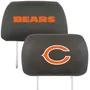 Fan Mats Chicago Bears Embroidered Head Rest Cover Set - 2 Pieces