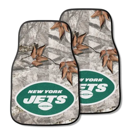 Fan Mats New York Jets Camo Front Carpet Car Mat Set - 2 Pieces
