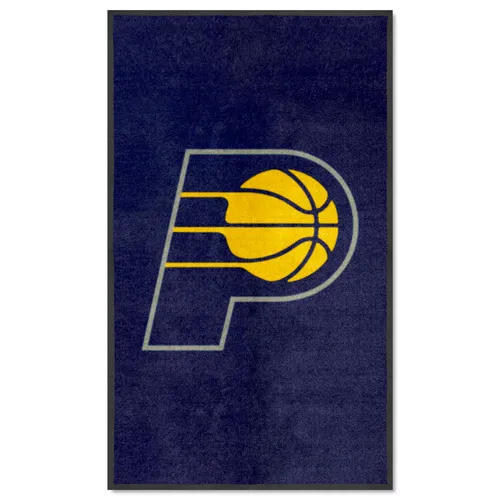 Fan Mats Indiana Pacers 3X5 High-Traffic Mat With Durable Rubber Backing - Portrait Orientation