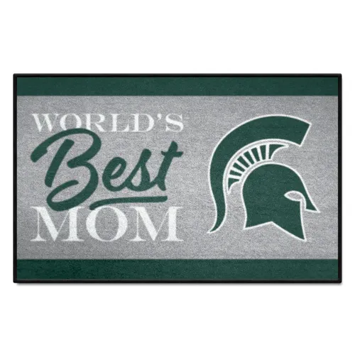 Fan Mats Michigan State Spartans World's Best Mom Starter Mat Accent Rug - 19In. X 30In.