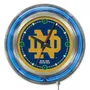 Holland Notre Dame ND Neon Logo Clock
