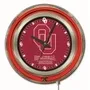 Holland Oklahoma University Neon Logo Clock