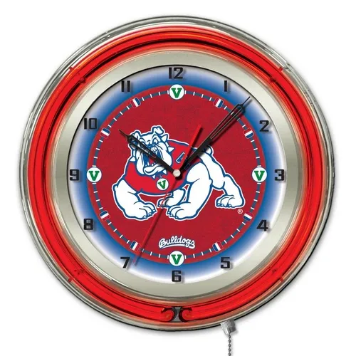 Holland Fresno State Univ. 19" Neon Logo Clock. Free shipping.  Some exclusions apply.