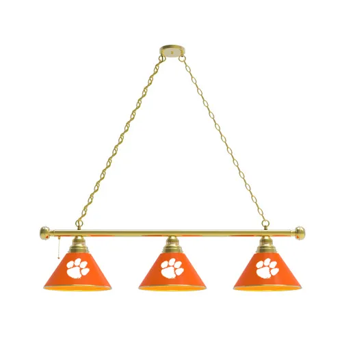 Holland Clemson Univ. 3 Shade Logo Billiard Light. Free shipping.  Some exclusions apply.