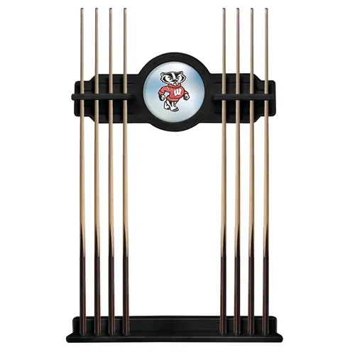 Holland Univ. of Wisconsin "Badger" Logo Cue Rack. Free shipping.  Some exclusions apply.