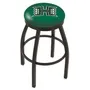 Univ. Hawaii Black Swivel Bar Stool w/Accent Ring