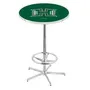 Univ. Hawaii Chrome Retro Inspired Base Pub Table