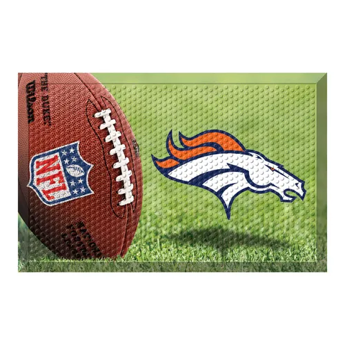 Fan Mats NFL Broncos Scraper Ball or Camo Mats