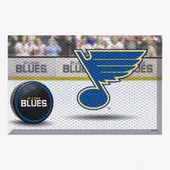 Fan Mats NHL Blues Scraper Puck or Camo Mats