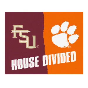 Fan Mats Florida State/Clemson House Divided Mat