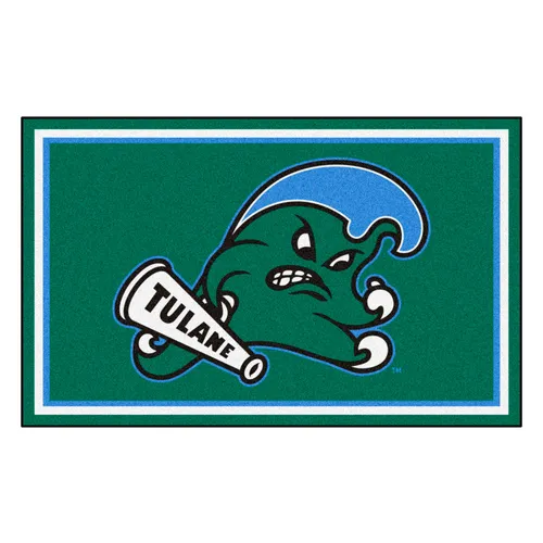 Fan Mats NCAA Tulane University 4'x6' Rug