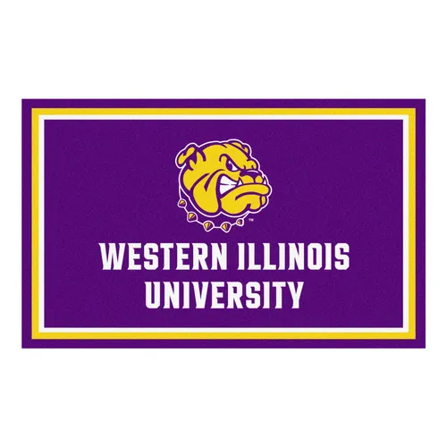 Fan Mats NCAA Western Illinois Univ. 4'x6' Rug