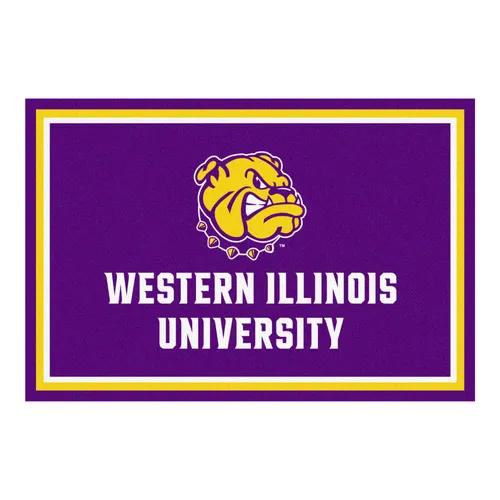 Fan Mats NCAA Western Illinois Univ. 5'x8' Rug