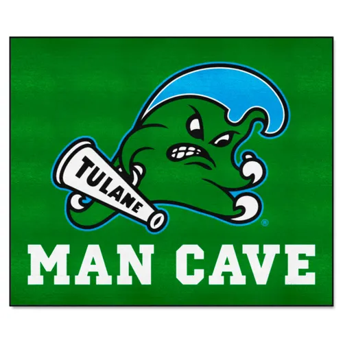 Fan Mats NCAA Tulane Univ Man Cave Tailgater Mat