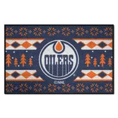 Fan Mats NHL Edmonton Holiday Sweater Starter Mat