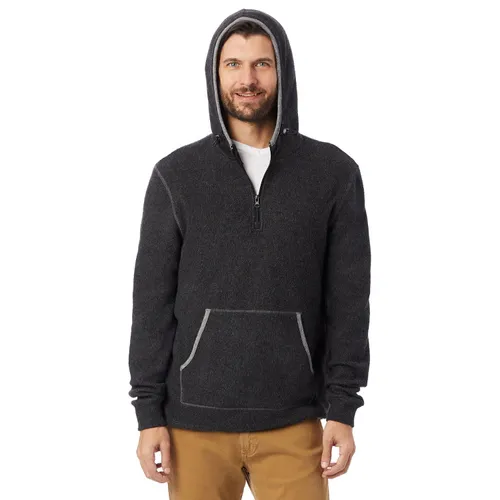 Alternative Adult Quarter Zip Fleece Hooded Sweatshirt 43251RT. Decorated in seven days or less.