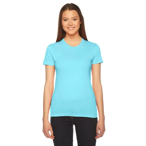 American Apparel Ladies' Fine Jersey Short-Sleeve T-Shirt 2102W. Printing is available for this item.