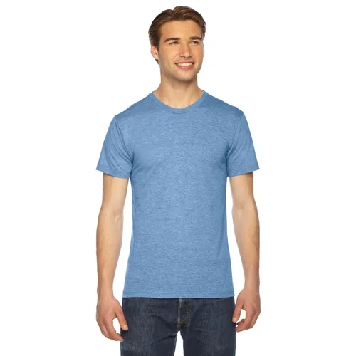 American Apparel Unisex Triblend Short-Sleeve Track T-Shirt TR401W. Printing is available for this item.