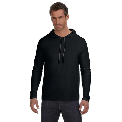 Anvil Adult Lightweight Long-Sleeve Hooded T-Shirt 987AN. Printing is available for this item.