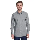 Artisan Collection By Reprime Men's Microcheck Gingham Long-Sleeve Cotton Shirt RP220