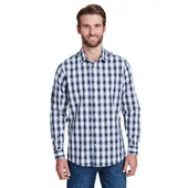 Artisan Collection By Reprime Men's Mulligan Check Long-Sleeve Cotton Shirt RP250