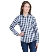 Artisan Collection By Reprime Ladies' Mulligan Check Long-Sleeve Cotton Shirt RP350