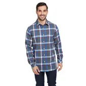 Burnside Woven Plaid Flannel With Biased Pocket B8212