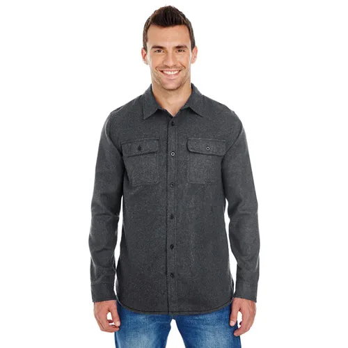 Burnside Men's Solid Flannel Shirt BU8200. Printing is available for this item.