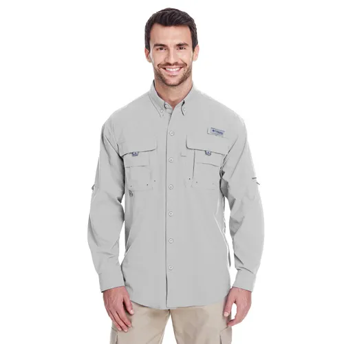 Columbia Men's Bahama II Long-Sleeve Shirt 7048. Printing is available for this item.