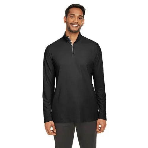 Core 365 Men's Fusion ChromaSoft Pique Quarter-Zip CE405. Decorated in seven days or less.