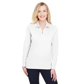 Devon & Jones CrownLux Performance Ladies' Plaited Long Sleeve Polo DG20LW