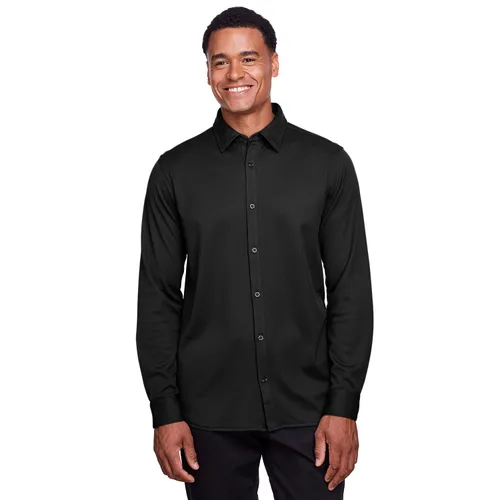 Devon & Jones Men's CrownLux Performance Plaited Button-Down Shirt DG20Z. Printing is available for this item.