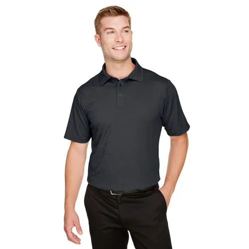 Devon & Jones CrownLux Performance Men's Address Melange Polo DG22. Printing is available for this item.