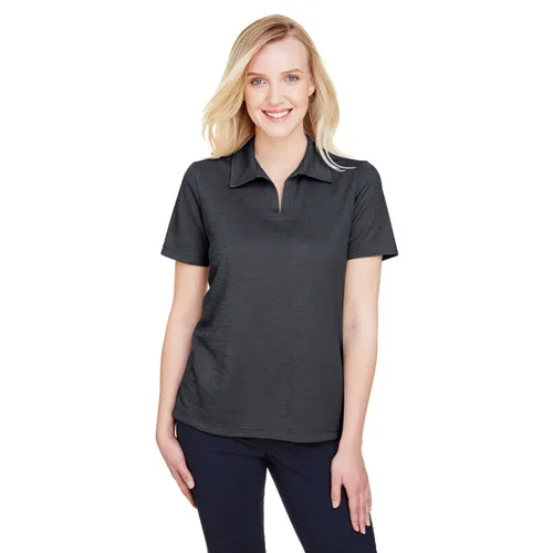 Devon & Jones CrownLux Performance Ladies' Address Melange Polo DG22W. Printing is available for this item.