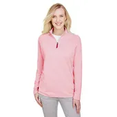 Devon & Jones CrownLux Performance Ladies' Clubhouse Micro-Stripe Quarter-Zip DG480W