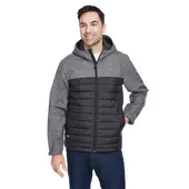 Dri Duck Men's Pinnacle Puffer Body Softshell Hooded Jacket 5324