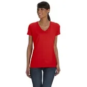 Fruit Of The Loom Ladies' 5 oz. HD Cotton V-Neck T-Shirt L39VR