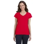 Gildan Ladies' SoftStyle 4.5 oz. Fitted V-Neck T-Shirt G64VL