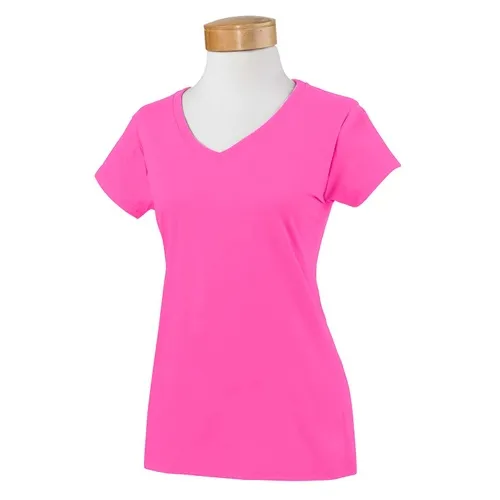 Gildan Ladies' SoftStyle 4.5 oz. Fitted V-Neck T-Shirt G64VL. Printing is available for this item.