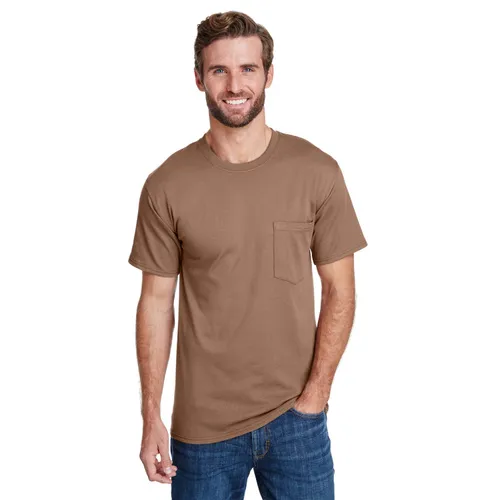 Hanes Adult Workwear Pocket T-Shirt W110. Printing is available for this item.