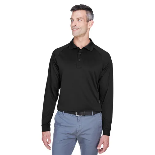 Harriton Men's Advantage Snag Protection Plus Long-Sleeve Tactical Polo M211L. Printing is available for this item.