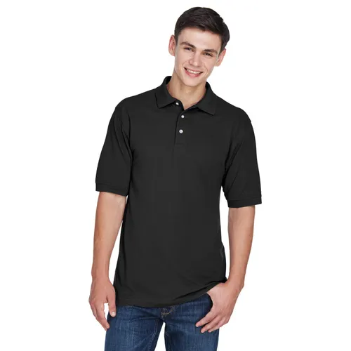Harriton Men's 5.6 oz. Easy Blend Polo M265. Printing is available for this item.