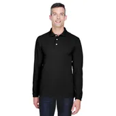 Harriton Men's 5.6 oz. Easy Blend Long-Sleeve Polo M265L