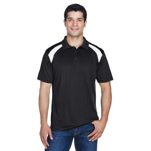 Harriton Adult 4 oz. Polytech Colorblock Polo M318. Printing is available for this item.