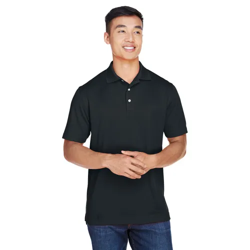 Harriton Men's Double Mesh Polo M353. Printing is available for this item.