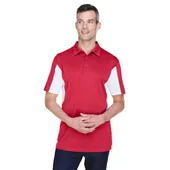 Harriton Men's Side Blocked Micro-Pique Polo M355