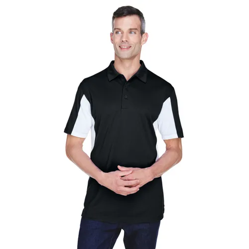 Harriton Men's Side Blocked Micro-Pique Polo M355. Printing is available for this item.