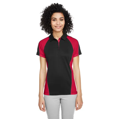 Harriton Ladies' Advantage Snag Protection Plus IL Colorblock Polo M385W. Printing is available for this item.