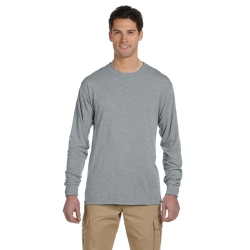 Jerzees Adult 5.3 oz. DRI-POWER SPORT Long-Sleeve T-Shirt 21ML. Printing is available for this item.