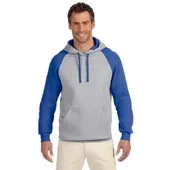 Jerzees Adult 8 oz. NuBlend Colorblock Raglan Pullover Hood 96CR